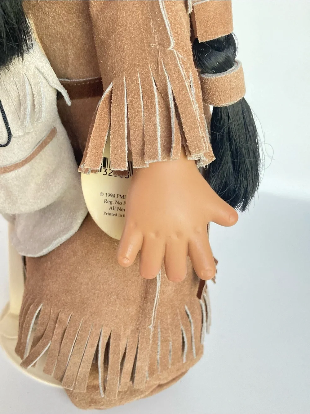 Rare Vintage 1994 Precious Moments 15” Doll w/ Baby In Papoose Morning Star 1021